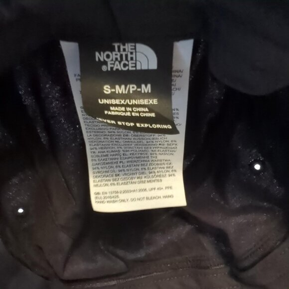 The North Face Boonie Sun Hat Unisex Small-Medium Never Worn Neck Strap Black - Picture 5 of 5